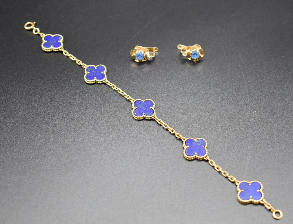 Bijoux : bracelet et boucles d'oreilles vendus aux enchères