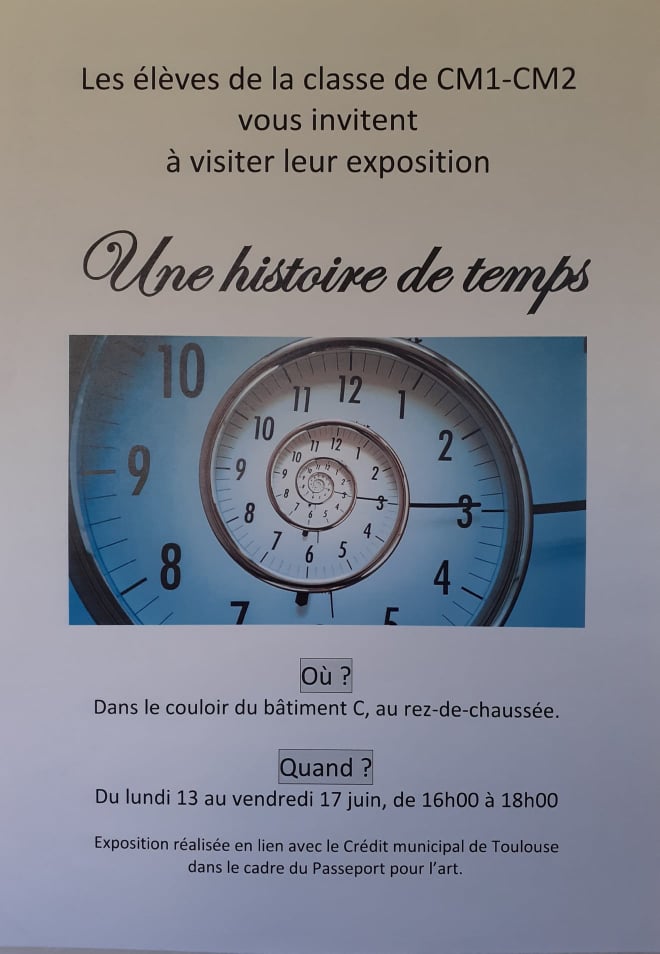Passeport pour l'art - montage de l'exposition : Affiche de l'exposition des enfants